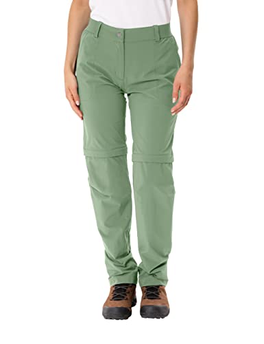 VAUDE Wanderhose Damen Farley Stretch Zip-Off Hose II – Grün, 38-Short – Ansicht 3