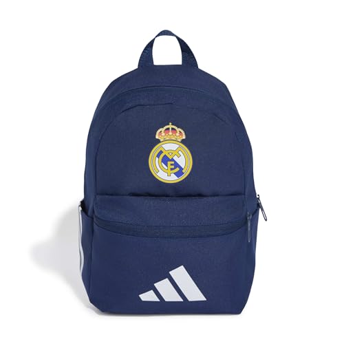 adidas Unisex niños Real Madrid Kids Backpack, team navy blue 2/white, One Size