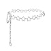Silver Chain Belt Star Waist Chain Y2K Cute Belt Fashion Body Chains for Women Dress Waist Jewelry Accessory