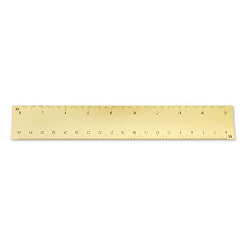 Image of Alumicolor 6-inch Aluminum Engineer Hollow Scale for School, Office, Art and Drafting, 6IN, Gold