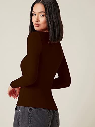 Image of Aahwan Women's & Girl's Solid Long Sleeve Polyester Slim Fit Top