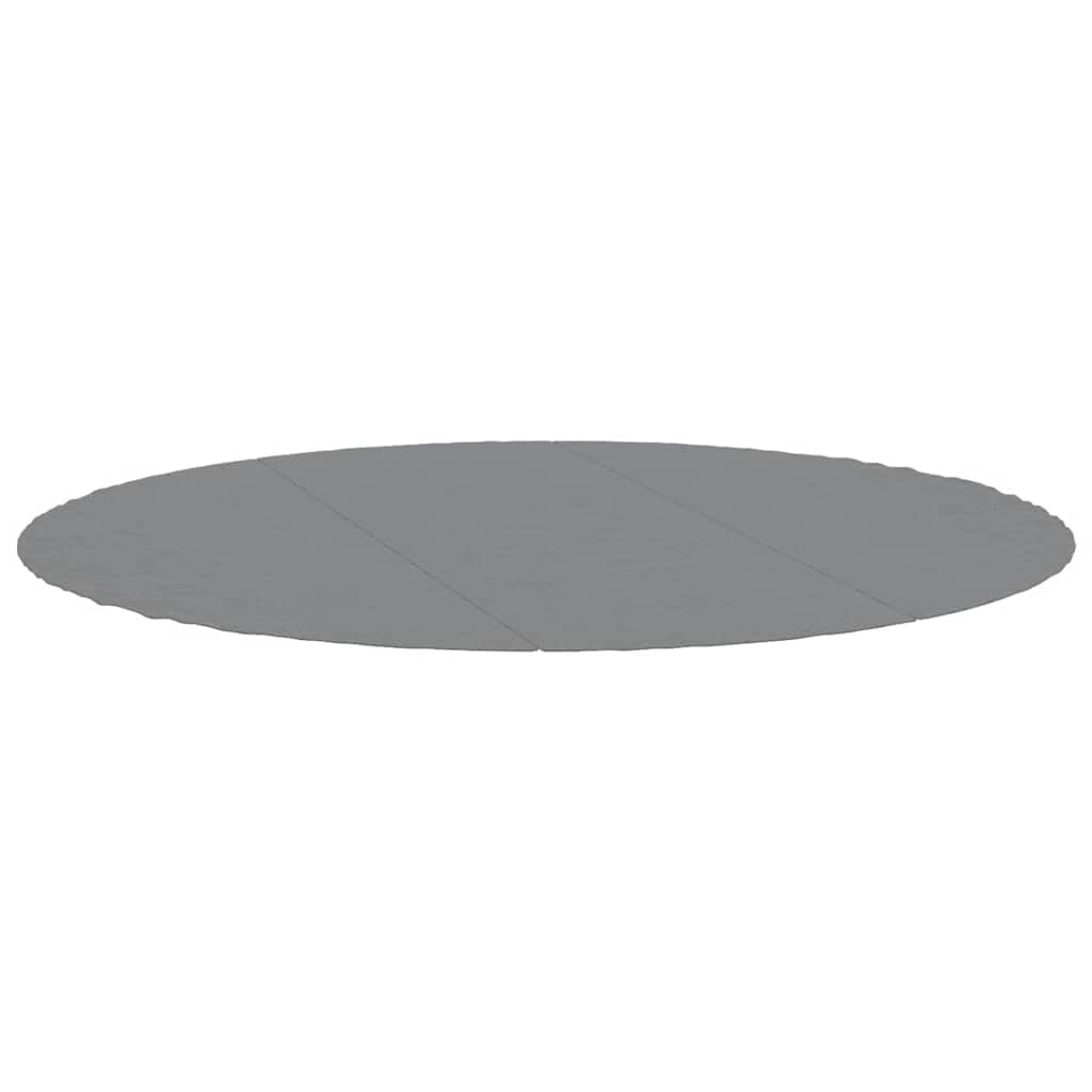 Telo per pavimento piscina grigio chiaro, 396 cm, poliestere geotessile