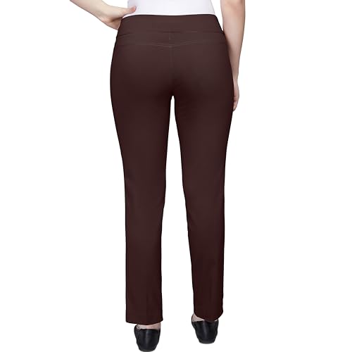 Ruby Rd. Womens Womens Mid-Rise Pull-on Straight Solar Millennium Tech Pant2