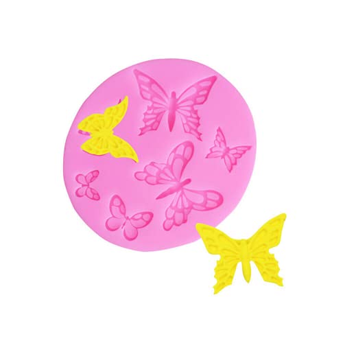 Molde de silicona para fondant mariposa DIY miniatura 3
