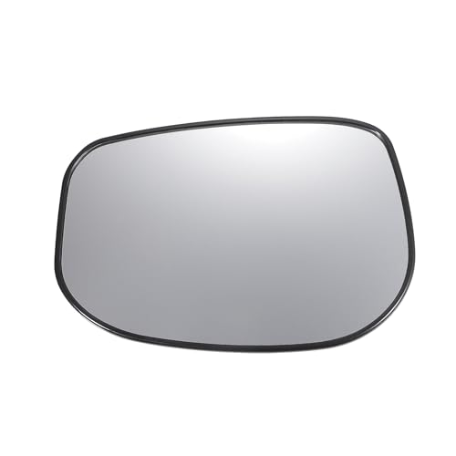 X AUTOHAUX Car Rearview Left Driver Side Mirror Glass Replacement W/Backing Plate Non-heated White Glass for Honda Jazz Fit 2009-2013