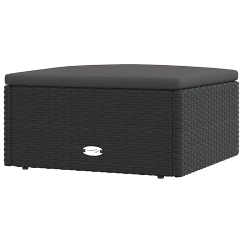 vidaXL Gartenhocker, Sitzhocker mit Kissen, Modular Hocker für Garten...