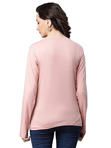 Image of OM SAI LATEST CREATION Women's Plain Lycra with Plain Design on HaOSLC-Sleeve Regular Fit Office wear,Casual wear Top