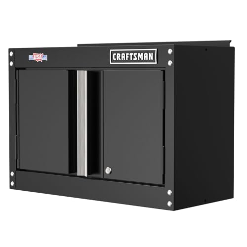 CRAFTSMAN Metal Garage Storage Cabinet, Wall Cabinet, 18 Inch (CMST21802BK)