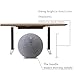 Balance Ball Cover Exercise Ball Cover Sitting Ball Cover Yoga Ball Accessories Sitting Ball Chair Protection for Fitness Yoga Ball Gym Training Foldable Lightweight(no Ball) ( Color : Gray , Size : 2
