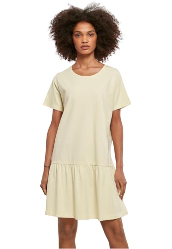 URBAN CLASSICS Vestido Casual De Verano Para Mujer, Vestido De Cintura Alta De Algodón, Mangas Cortas, Tallas XS - 5Xl