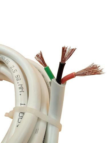 Image of 3 CORE PURE COPPER WIRE CABLE 2.5MM 15 METER ORIGINAL ISI MARK FOR A.C /HOME DOMESTIC AND INDUSTRIAL USES PVC ELECTRICAL AC INSTALLATION (25 METER)