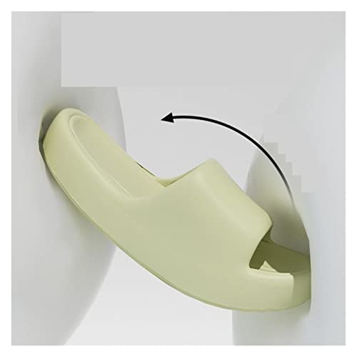 Sandals Thick Bottom Slippers Women Home Home Bathroom Inside Bathing Soft Bottom Sandals Slippers Men Easy for Putting on or Taking Off (Color : Green, Size : 38-39)2