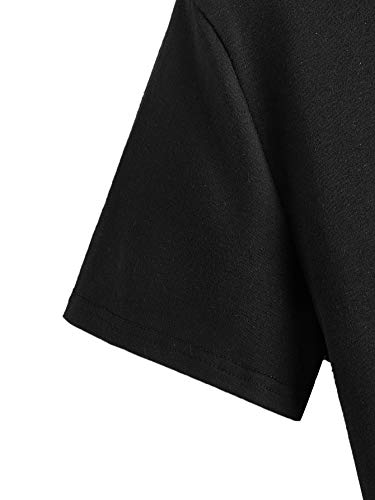 SweatyRocks Women's Cute Floral Print Cropped Tee Short Sleeve Crop Top4