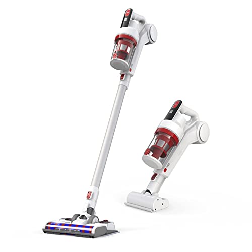 Vacuum Cleaner Vacuum Cleaner Stick Vacuum Cleaner Cordless 2-in-1 Upright and Handheld Vacuum 2200mAh Rechargeable Lithium Battery with 270 Degree Flexible Rotation for Floor Carpet Pet Hair Car