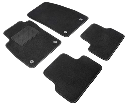 Walser Tapis de Sol en Velours Feutre aiguilleté Compatible avec Opel Astra J/Astra J Caravan 2009-2015, Astra J GTC 2011-auj, Opel Cascada 2013-2019