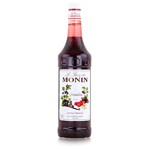 Monin Sirup Grenadine (1 x 1 0l) - Vielseitiger Fruchtgeschmack für Cocktails - Desserts und Getränke