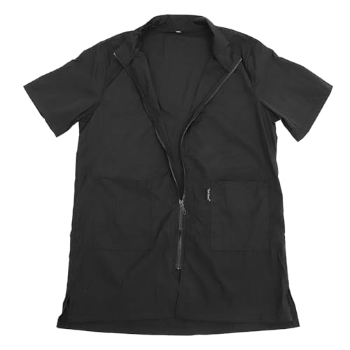 PEPLAYTAL Pet Grooming Black Dog Trimmer Grooming Coverall Bath Grooming Clothing Barber Smock Beautician Smock Grooming Smocks Waterproof Pet Grooming Dog Grooming Wear from
