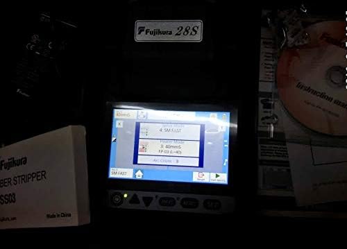 Fujikura New Model FSM-28S V-groove Alignment Welding Fusion Splicer with CT-08 Cleaver and other accessories.