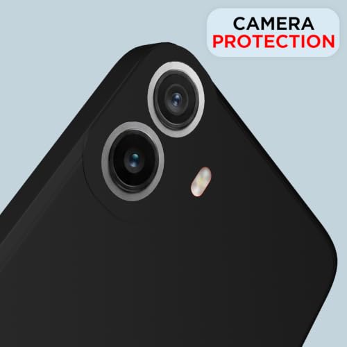 Image of Outlouders Back Cover for CMF by Nothing Phone 1 | Camera Protection | Durable Soft Matte Silicone Bumper Case (Black)