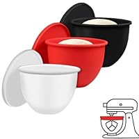 Non-Stick Silicone Liner for 5 Qt Stand Mixers | No More Replacement Bowls(3pcs)