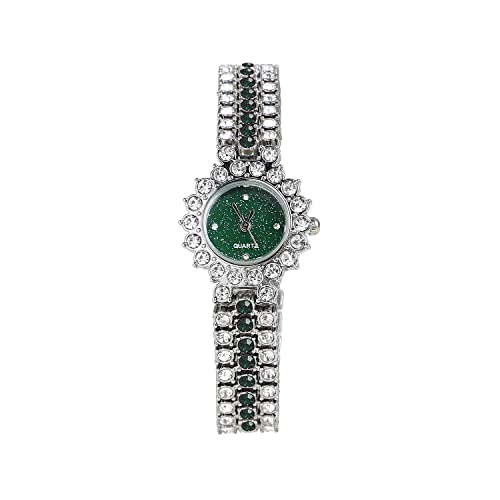 Image of Haute Sauce Women's Embellished Analog Dial with Stainless Steel Strap | Battery Power | Foldover Closure | Quartz Movement | Fashion Wrist Belt Watch for Female and Girls