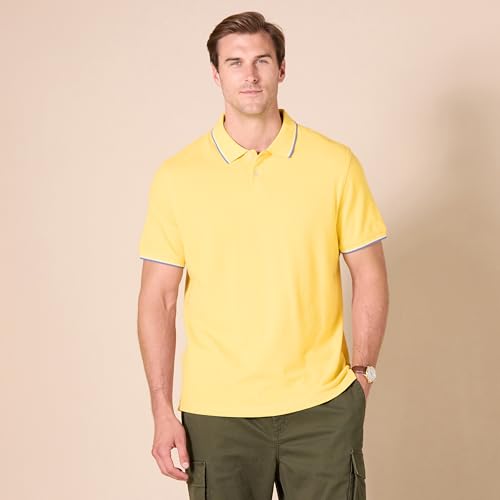 Image of Amazon Essentials Men's Slim-Fit Short-Sleeve Cotton Pique Polo Shirt