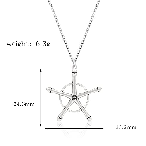 Uryuu Quincy Cross Necklace - Ichigo Soul Reaper Badge Chains - Halloween Anime Gifts for Women Men and Fans2