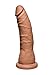 Produktbild Platinum Premium Silicone Doc Johnson - Truskyn - The Tru Ride - Slim - 7 Zoll - Dildo - Karamel- Einführbare Länge 18,5 cm, 1er Pack (1 x 1 Stück)