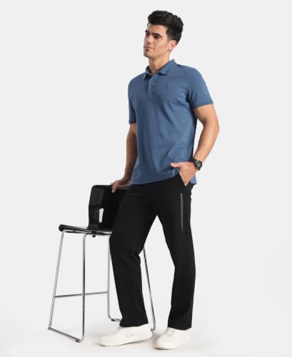 Image of Jockey 3912 Men Super Combed Cotton Rich Solid Half Sleeve Polo T-Shirt