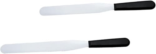 Abaodam Espátula de crema para glaseado de tartas, raspador de decoración de tartas, herramienta de raspador de tartas, herramienta de mezcla de