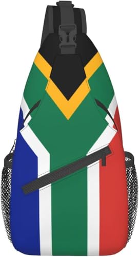 Mochila bandolera Flag Sudáfrica unisex para senderismo miniatura 1