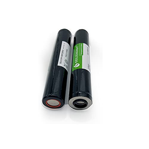 GEILIENERGY (2 PACK 3.6V 2000mAh Ni-Cd Rechargeable Flashlight Battery Compatible with Stinger Streamlight XT HP LED DS DE 75175 75375 75813 76000 76300 Poly Stinger Pelican M9 FL126