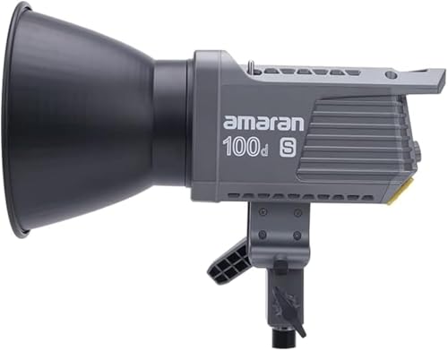 Aputure Amaran 100d S COB Lumière Vidéo LED, CRI/TLCI 95+ Lumière du Jour 100W, Supporte Le Contrôle Applicatif Sidus Link, Alimentation AC/DC, 8 Effets Lumineux Intégrés