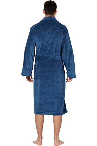 INTIMO Men's Cozy Plush Fleece Robe2