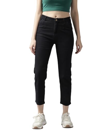 Image of GUTI Womens High Rise Crop Length Jeans()