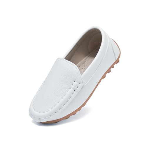 Yeeteepot Mocassins pour Enfant PU Cuir Bateau Chaussures Garçon Mode Oxford Chaussures Fille...