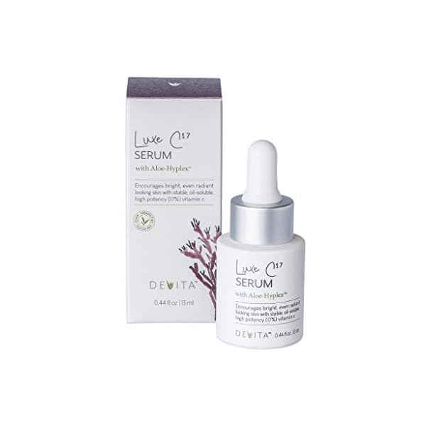 Luxe-C17-Vitamin-C-Serum-For-Face-with-AloeHyplex-by-DeVita-age-defying-serum-for-dark-spots-wrinkles-with-stabilized-17-vitamin-c-for-sensitive-skin-13ml Luxe C17 Vitamin C Serum For Face with AloeHyplex by DeVita - age defying serum for dark spots, wrinkles with stabilized 17% vitamin c, for sensitive skin -13ml