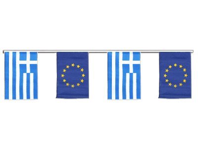 Guirlande d'amitié Grèce UE 6m de long pour décorations officielles