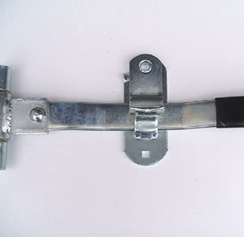 Image of 2 Pieces Cargo Trailer Door HASP Barlock Handle Keeper Padlock Race Car / 2 inch wide x 5-1 /16 inch, Holes 3 /8 inch Diameter, 4 inch Center