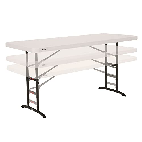 Lifetime 92123 – Ultra-robuster, quadratischer, tragbarer, zusammenklappbarer Catering-Tisch |...