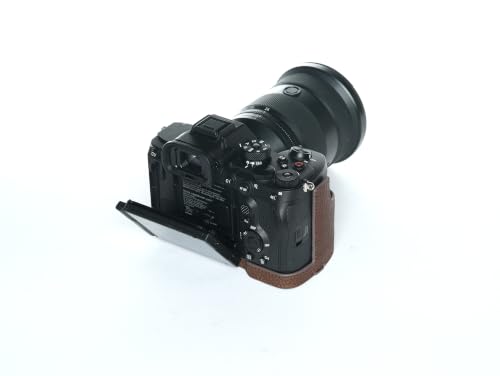 Demi-étui cuir Sony A7R VI par TP Original, artisanat haut de gamme café