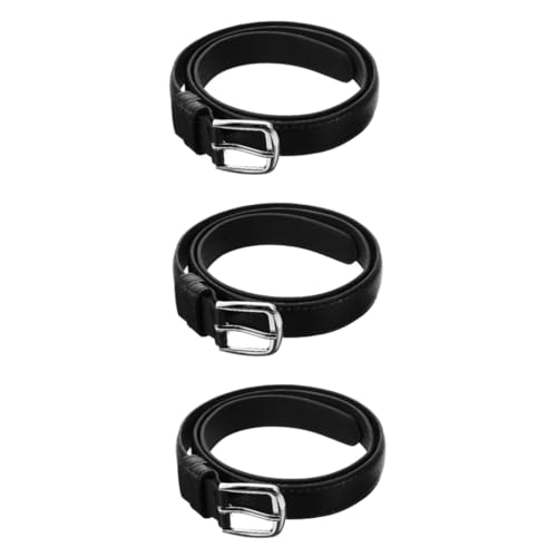 FRCOLOR 3pcs Boy Belt Boys and Girls Belt Versatile Waist Buckle Fashionable for 5-8 Year Olds