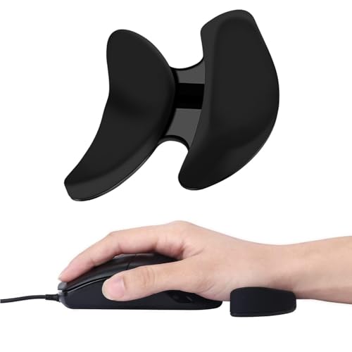 Image of Ergonomic Mouse Wrist Rest Support, Palm Rest Pad Gliding Wrist Pad That Moves with Mouse, Wrist Pain Relief & Release Pressure on Hands for Office Work, Gaming, Coding (Black)