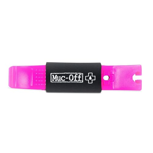 Muc-Off Rim Stix Palanca de Bicicleta, Rosa - 2x Palancas de Neumático de Bicicleta para Reparación de Pinchazos Sin Complicaciones - Plástico Ergonómico, Fácil de Usar, No Daña Ruedas ni Llantas