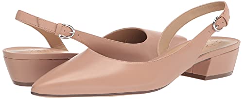 Naturalizer Womens Banks Slingback Low Heel Pointed Toe Pumps ,Crème Brulee Beige Leather ,8.5 Wide #TOP6
