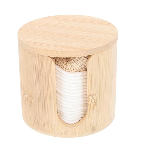 Alipis Set de Discos Desmaquillantes Reutilizables de Fibra de Bambú Blanca de Tres Capas Almohadillas Cosméticas Suaves para Limpieza Facial Diaria Esponjas Exfoliantes Naturales para