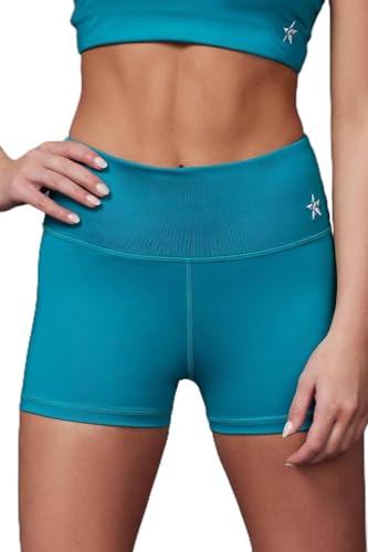 Rebel Athletic Womens Legendary Compression Short in Teal XL