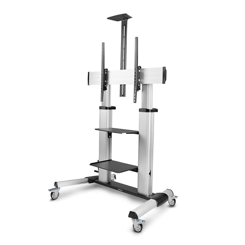StarTech.com erX^h^ړLX^[t^60`100C`tfBXvCΉ^VESAΉ^ω׏d100kg^@\^I2t^Ǌ TV ernC^Cv 1110C-MOBILE-TV-CART