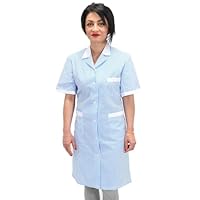 Petersabitidalavoro Damen-Arbeitshunde, Reinigungsunternehmen für Zuhause, Kellnerin, Blaue Streifen, XX-Large