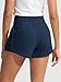 ODODOS Women's Sweat Shorts with Pockets Cotton French Terry Drawstring Summer Workout Casual Lounge Shorts, Navy, Medium